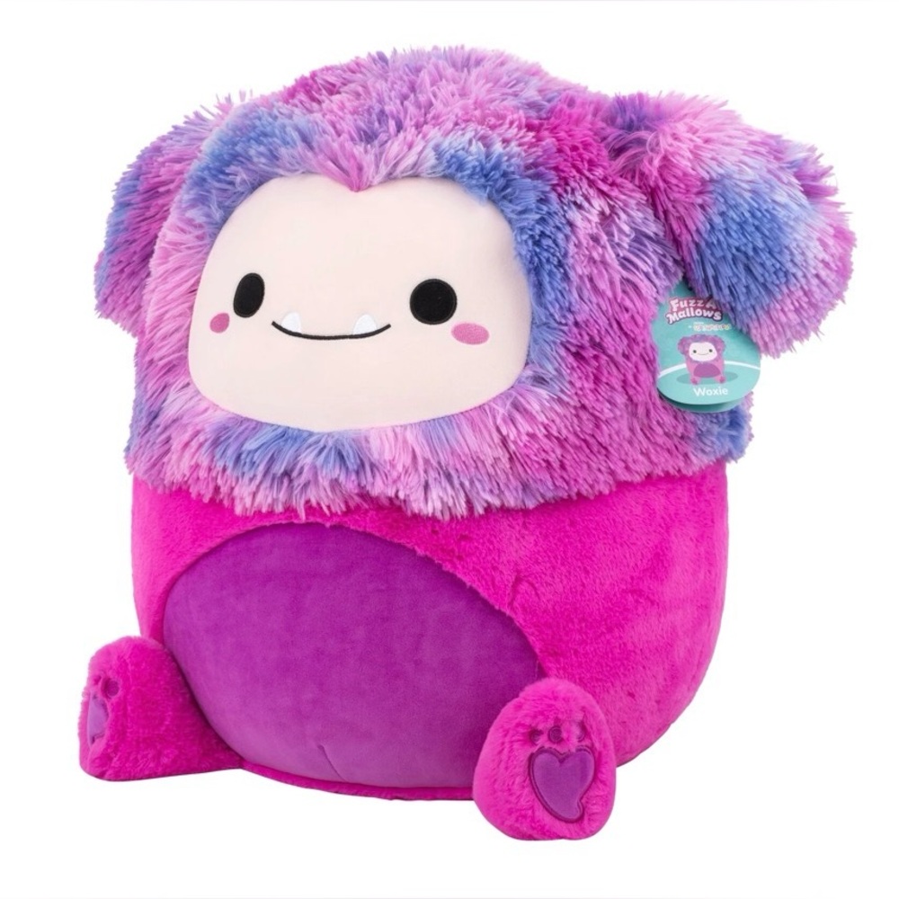 Nwt 16" Woxie The Magenta Bigfoot Squishmallows FuzzAMallows